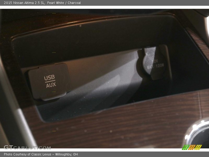 Pearl White / Charcoal 2015 Nissan Altima 2.5 SL
