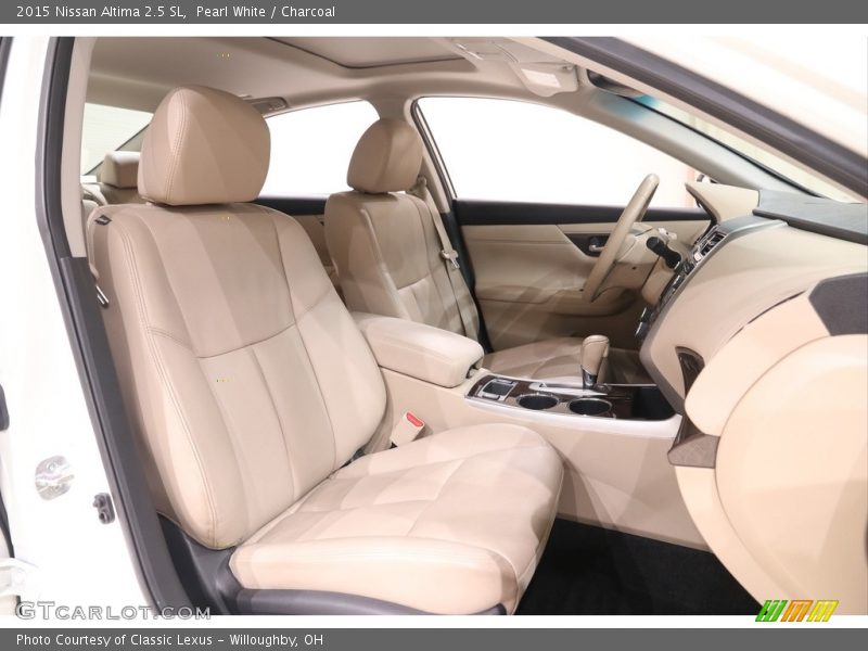 Pearl White / Charcoal 2015 Nissan Altima 2.5 SL