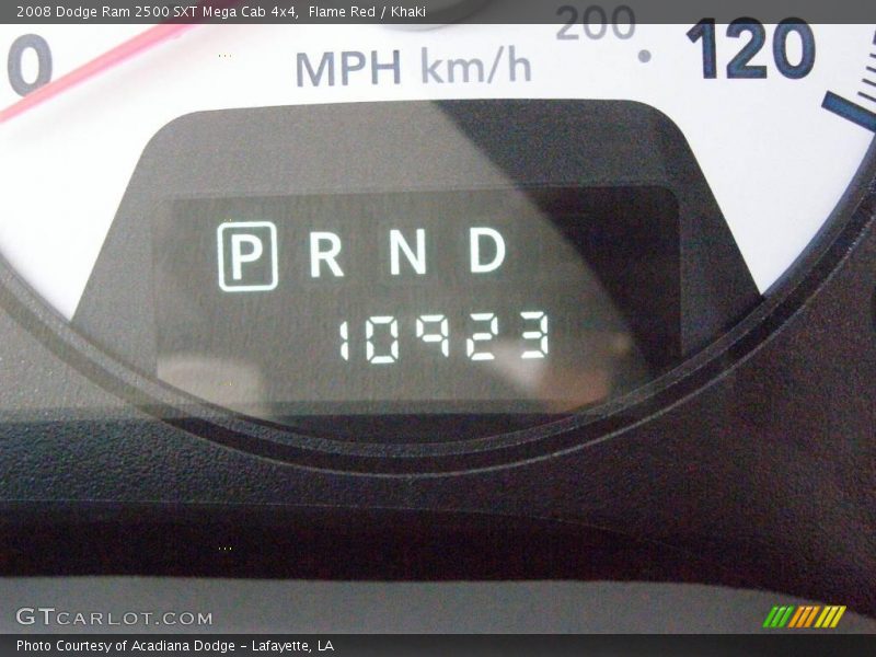 Flame Red / Khaki 2008 Dodge Ram 2500 SXT Mega Cab 4x4