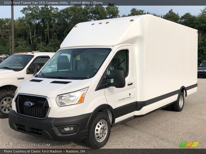 Oxford White / Ebony 2020 Ford Transit Van 350 Cutaway Utility