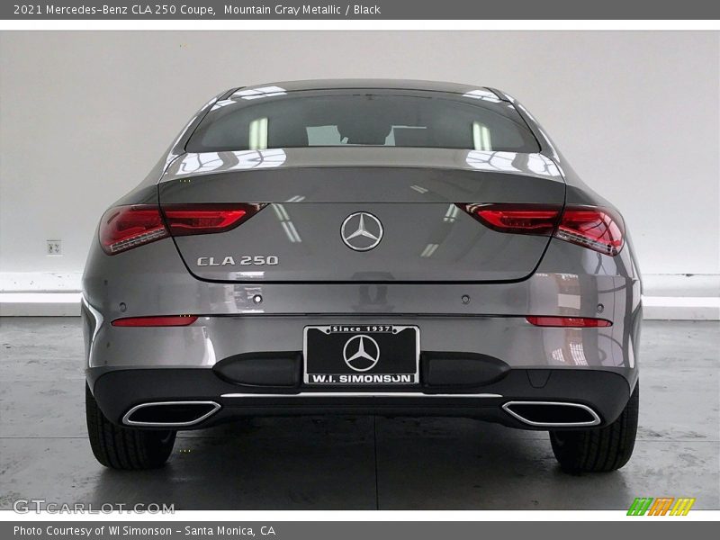 Mountain Gray Metallic / Black 2021 Mercedes-Benz CLA 250 Coupe