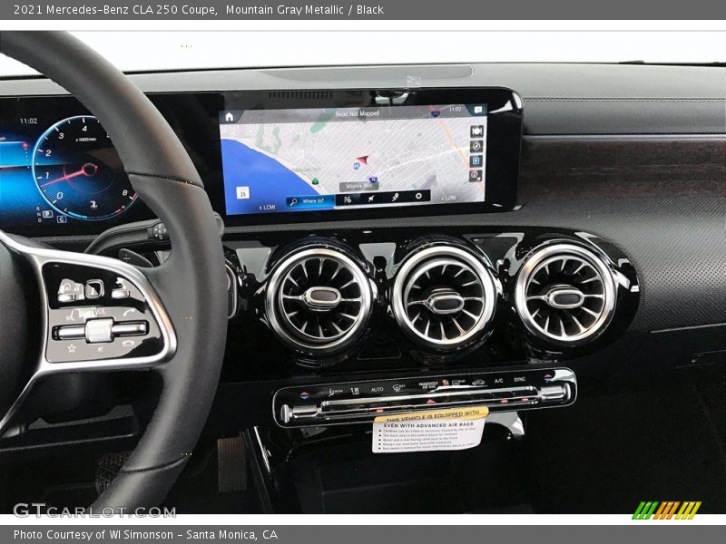 Controls of 2021 CLA 250 Coupe