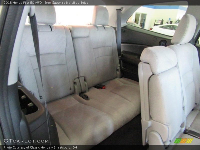 Steel Sapphire Metallic / Beige 2018 Honda Pilot EX AWD