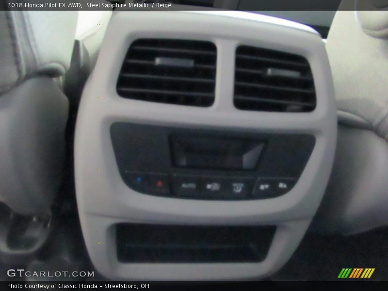 Steel Sapphire Metallic / Beige 2018 Honda Pilot EX AWD