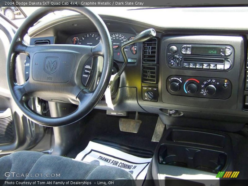 Graphite Metallic / Dark Slate Gray 2004 Dodge Dakota SXT Quad Cab 4x4