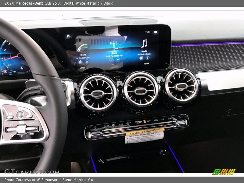 Digital White Metallic / Black 2020 Mercedes-Benz GLB 250