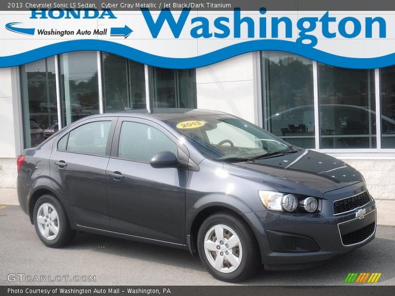 Cyber Gray Metallic / Jet Black/Dark Titanium 2013 Chevrolet Sonic LS Sedan