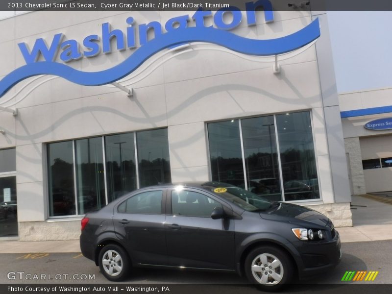 Cyber Gray Metallic / Jet Black/Dark Titanium 2013 Chevrolet Sonic LS Sedan