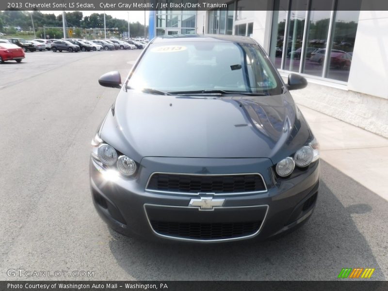 Cyber Gray Metallic / Jet Black/Dark Titanium 2013 Chevrolet Sonic LS Sedan