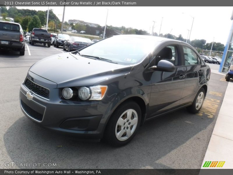 Cyber Gray Metallic / Jet Black/Dark Titanium 2013 Chevrolet Sonic LS Sedan