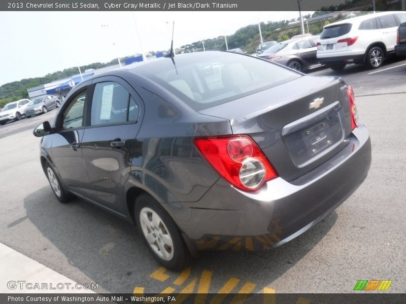 Cyber Gray Metallic / Jet Black/Dark Titanium 2013 Chevrolet Sonic LS Sedan