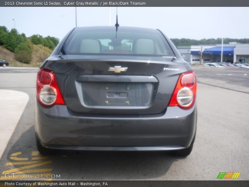 Cyber Gray Metallic / Jet Black/Dark Titanium 2013 Chevrolet Sonic LS Sedan