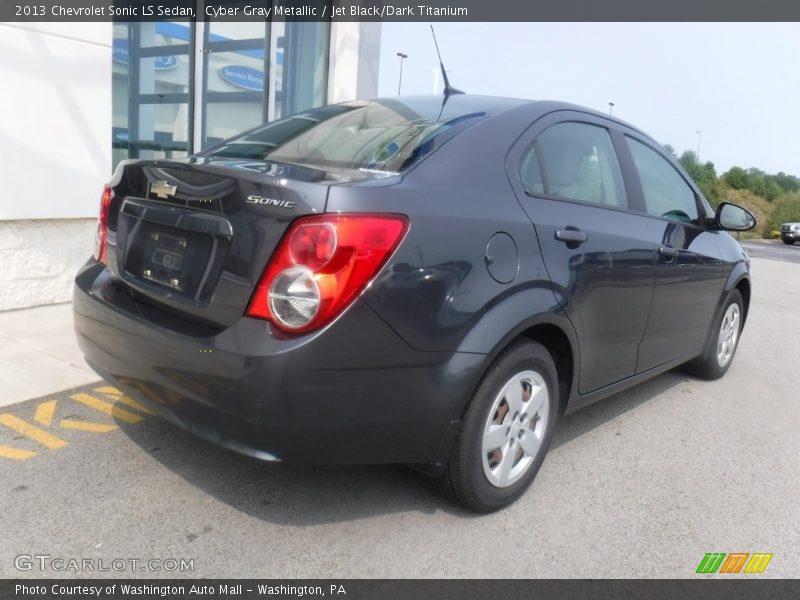 Cyber Gray Metallic / Jet Black/Dark Titanium 2013 Chevrolet Sonic LS Sedan