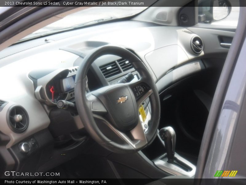 Cyber Gray Metallic / Jet Black/Dark Titanium 2013 Chevrolet Sonic LS Sedan