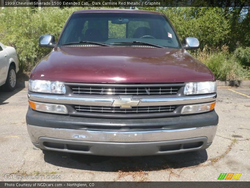 Dark Carmine Red Metallic / Graphite 1999 Chevrolet Silverado 1500 Extended Cab