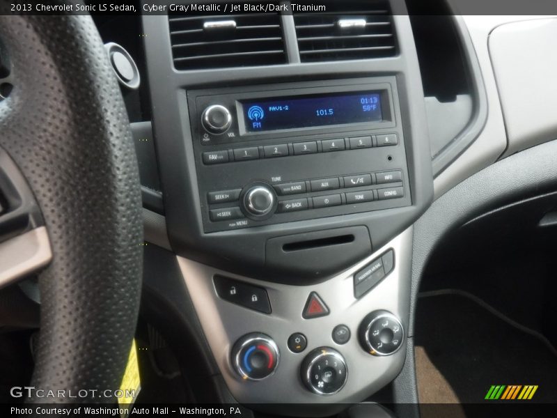 Cyber Gray Metallic / Jet Black/Dark Titanium 2013 Chevrolet Sonic LS Sedan
