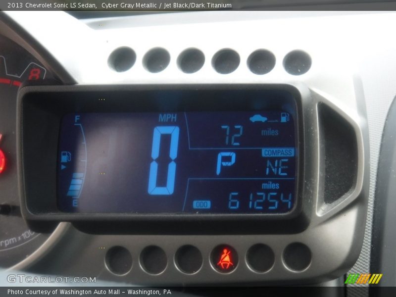 Cyber Gray Metallic / Jet Black/Dark Titanium 2013 Chevrolet Sonic LS Sedan