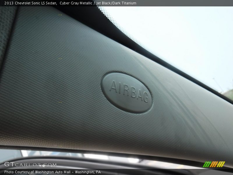 Cyber Gray Metallic / Jet Black/Dark Titanium 2013 Chevrolet Sonic LS Sedan