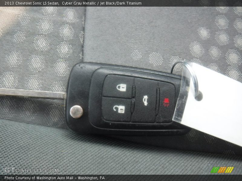 Cyber Gray Metallic / Jet Black/Dark Titanium 2013 Chevrolet Sonic LS Sedan
