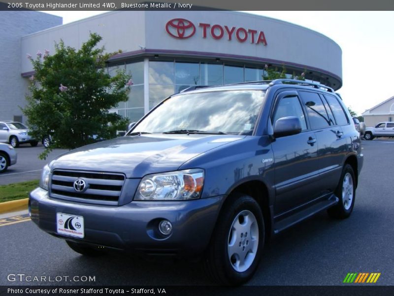 Bluestone Metallic / Ivory 2005 Toyota Highlander Limited 4WD