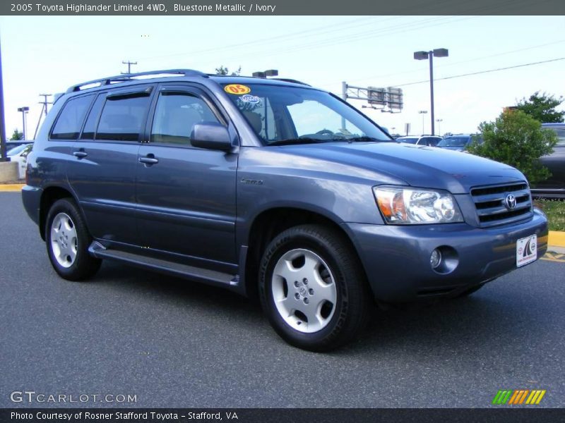 Bluestone Metallic / Ivory 2005 Toyota Highlander Limited 4WD