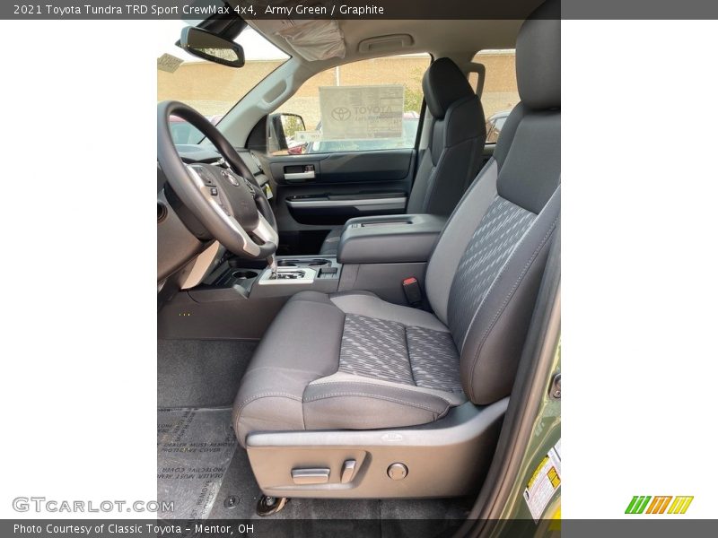 Front Seat of 2021 Tundra TRD Sport CrewMax 4x4