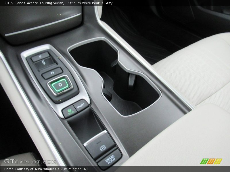 Platinum White Pearl / Gray 2019 Honda Accord Touring Sedan