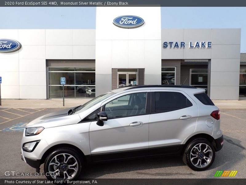 Moondust Silver Metallic / Ebony Black 2020 Ford EcoSport SES 4WD