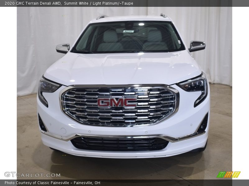 Summit White / Light Platinum/­Taupe 2020 GMC Terrain Denali AWD