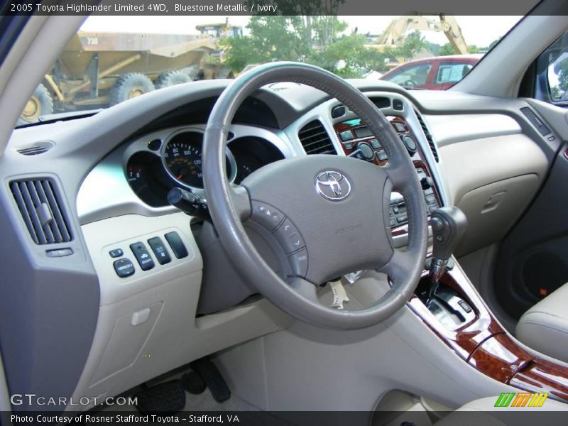Bluestone Metallic / Ivory 2005 Toyota Highlander Limited 4WD