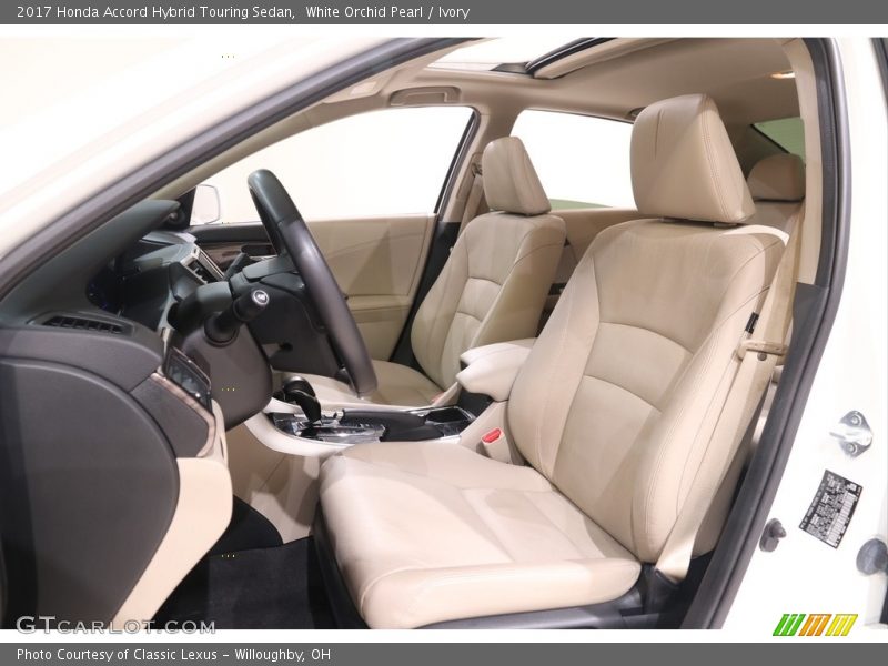 White Orchid Pearl / Ivory 2017 Honda Accord Hybrid Touring Sedan