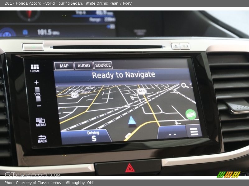 White Orchid Pearl / Ivory 2017 Honda Accord Hybrid Touring Sedan