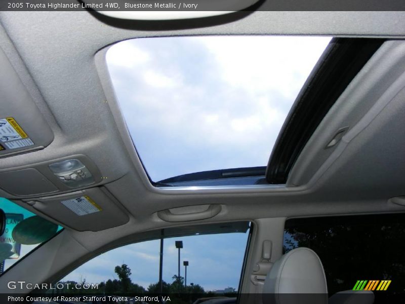 Bluestone Metallic / Ivory 2005 Toyota Highlander Limited 4WD