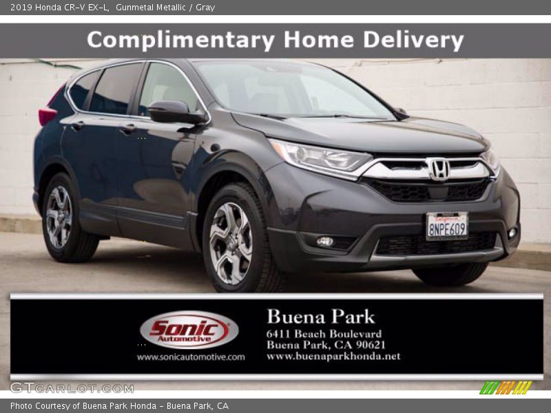 Gunmetal Metallic / Gray 2019 Honda CR-V EX-L