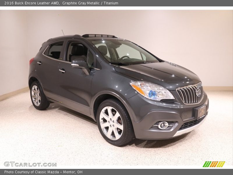 Graphite Gray Metallic / Titanium 2016 Buick Encore Leather AWD