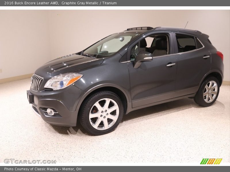 Graphite Gray Metallic / Titanium 2016 Buick Encore Leather AWD