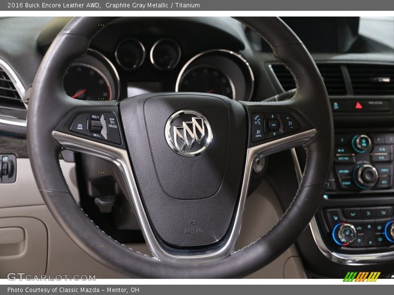 Graphite Gray Metallic / Titanium 2016 Buick Encore Leather AWD