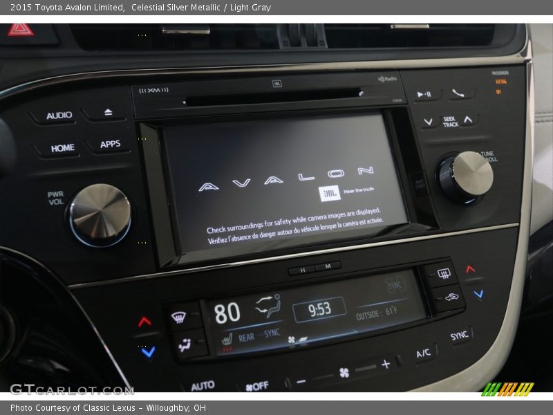 Celestial Silver Metallic / Light Gray 2015 Toyota Avalon Limited