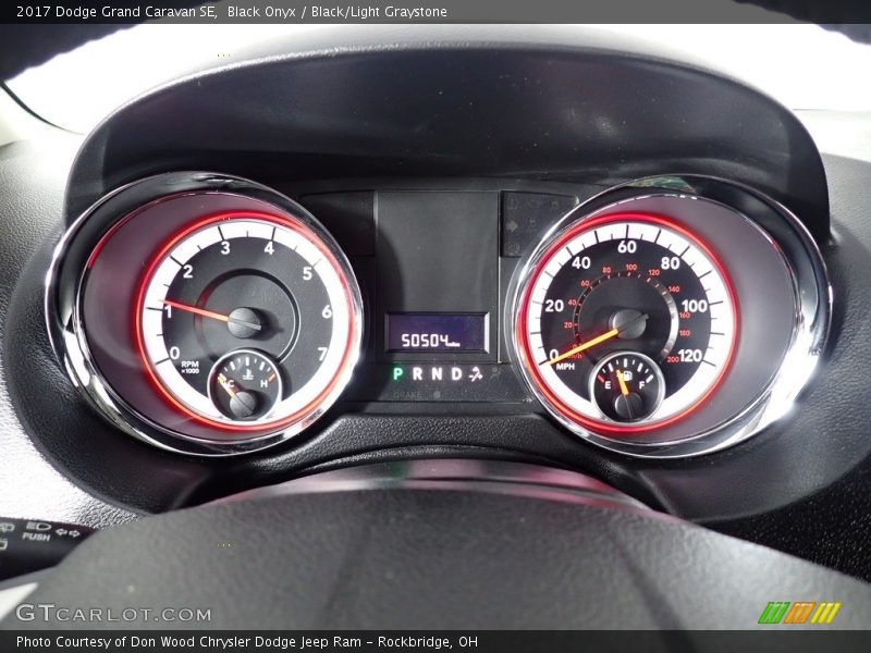 Black Onyx / Black/Light Graystone 2017 Dodge Grand Caravan SE