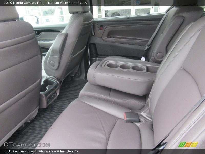 Platinum White Pearl / Gray 2020 Honda Odyssey Elite