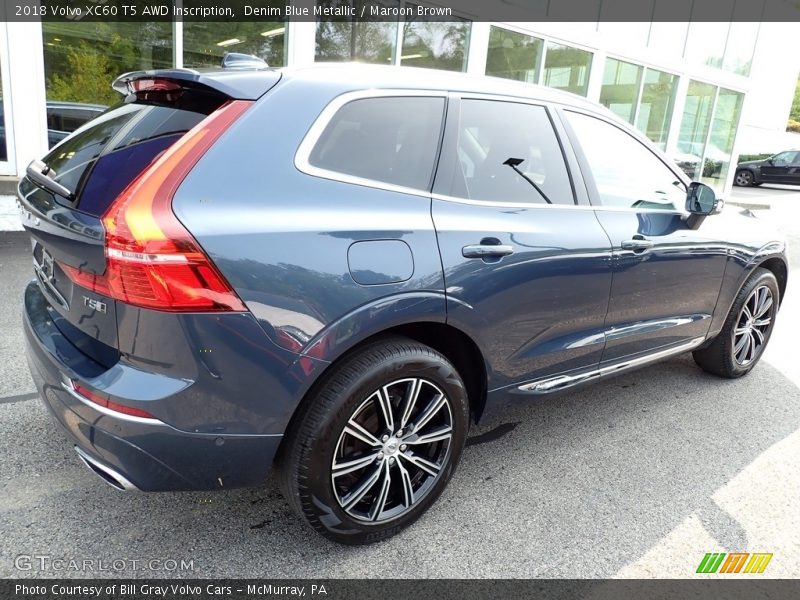 Denim Blue Metallic / Maroon Brown 2018 Volvo XC60 T5 AWD Inscription