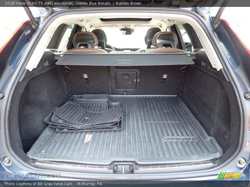 Denim Blue Metallic / Maroon Brown 2018 Volvo XC60 T5 AWD Inscription
