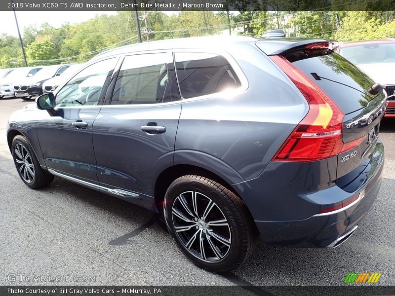 Denim Blue Metallic / Maroon Brown 2018 Volvo XC60 T5 AWD Inscription