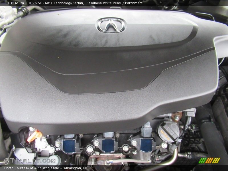 Bellanova White Pearl / Parchment 2018 Acura TLX V6 SH-AWD Technology Sedan