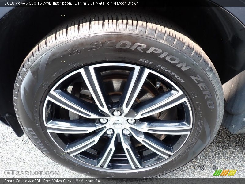 Denim Blue Metallic / Maroon Brown 2018 Volvo XC60 T5 AWD Inscription