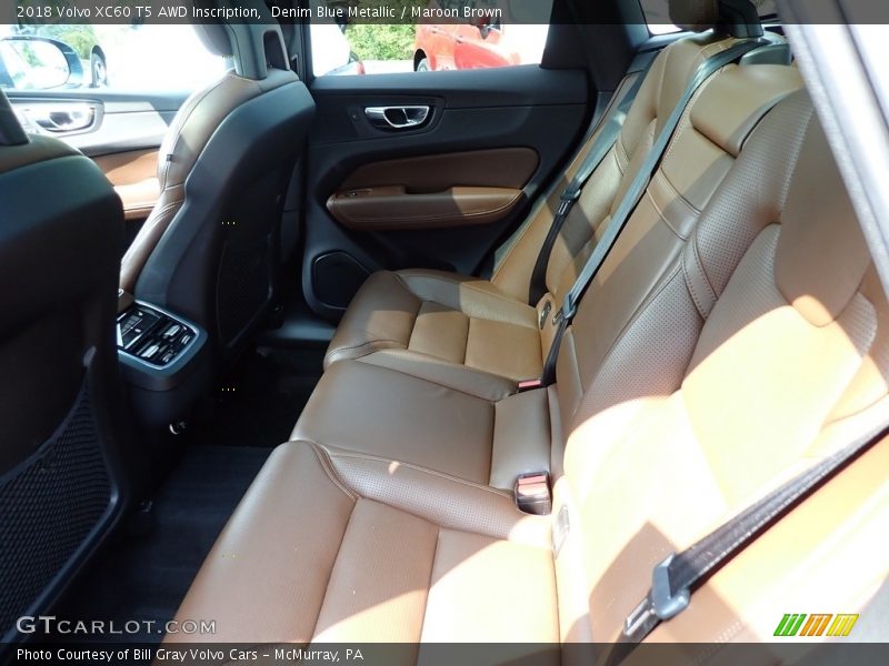 Denim Blue Metallic / Maroon Brown 2018 Volvo XC60 T5 AWD Inscription