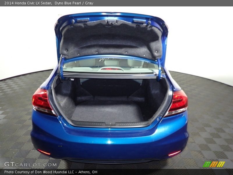 Dyno Blue Pearl / Gray 2014 Honda Civic LX Sedan