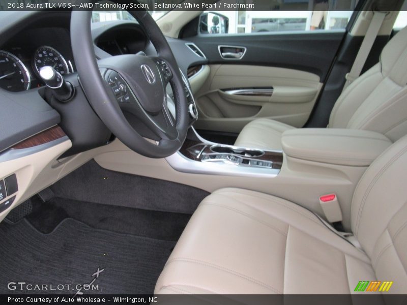 Bellanova White Pearl / Parchment 2018 Acura TLX V6 SH-AWD Technology Sedan