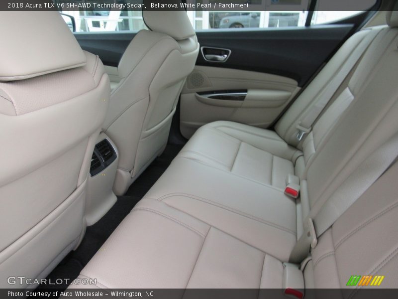 Bellanova White Pearl / Parchment 2018 Acura TLX V6 SH-AWD Technology Sedan