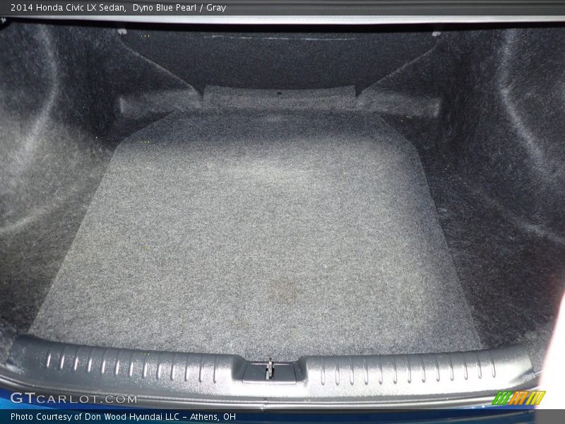 Dyno Blue Pearl / Gray 2014 Honda Civic LX Sedan